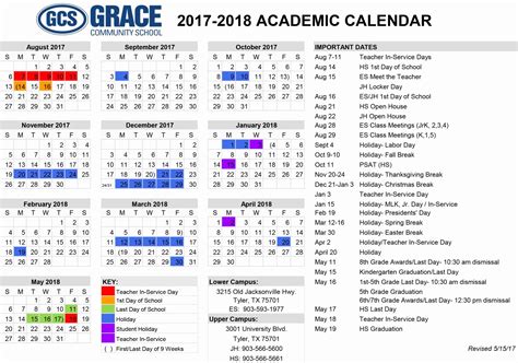Blinn Academic Calendar